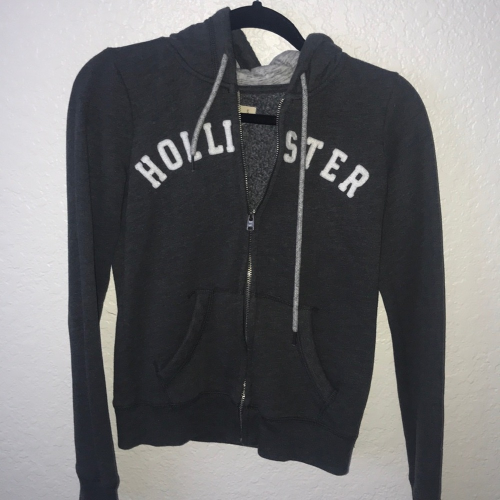 Grey zip up